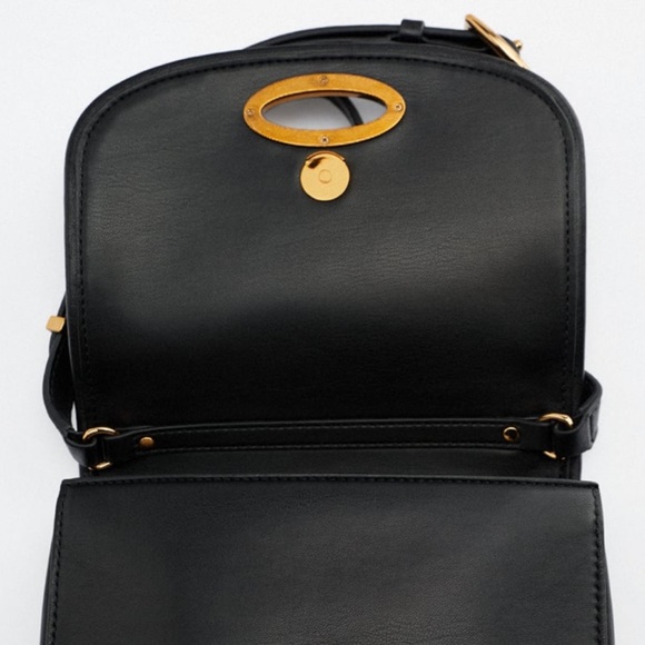 NWT Zara Leather Crossbody Bag - Picture 5 of 15